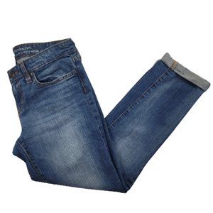 Gap Boyfriend Fit Coupe Cuff Hem Med Wash Jeans